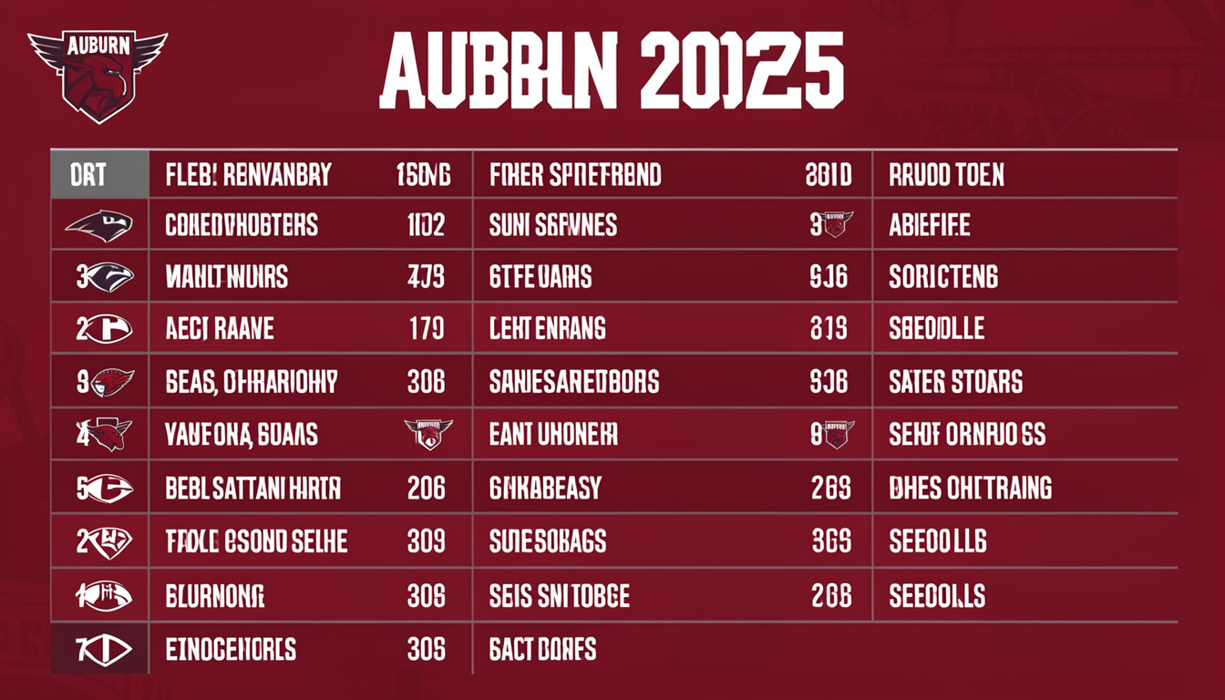 auburn football schedule 2025